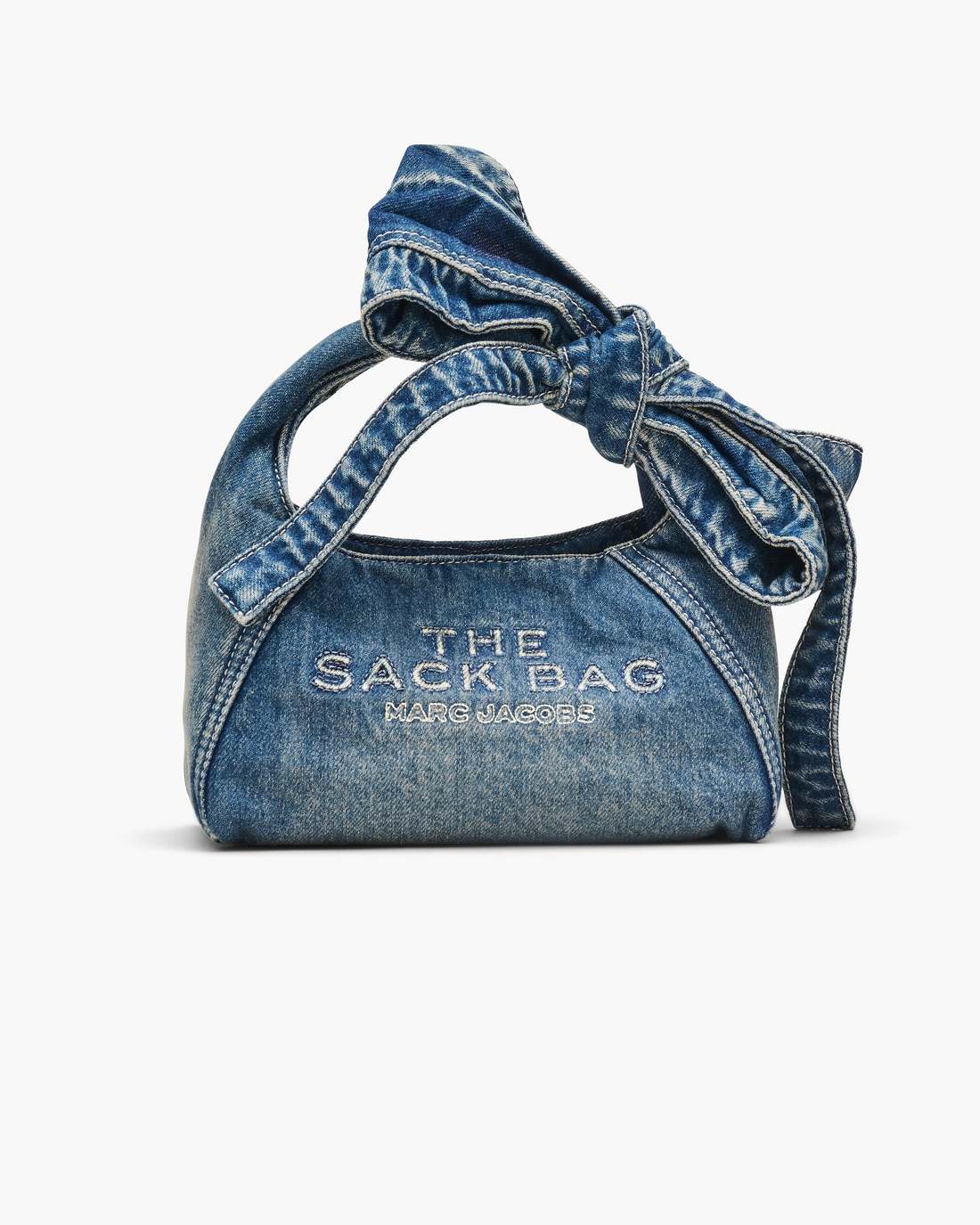 The Bow Denim Mini Sack Bag Medium Wash Indigo Marc Jacobs / BAGS