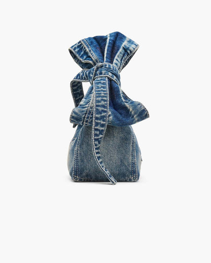 The Bow Denim Mini Sack Bag Medium Wash Indigo Marc Jacobs / BAGS