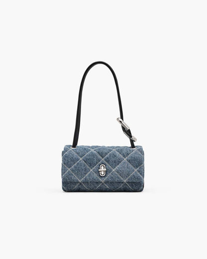 The Quilted Denim Mini Dual Shoulder Bag Light Wash Indigo Marc Jacobs / BAGS