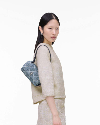 The Quilted Denim Mini Dual Shoulder Bag Light Wash Indigo Marc Jacobs / BAGS