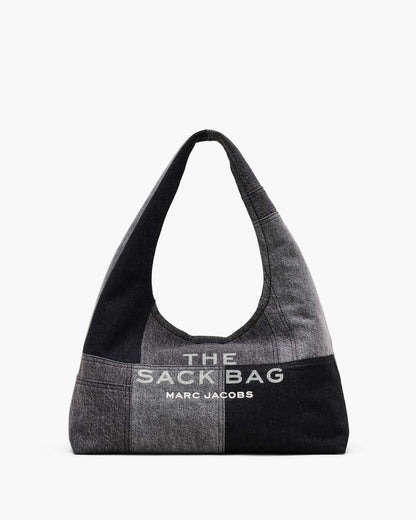 The Patchwork Denim Sack Bag Black Denim Marc Jacobs / BAGS