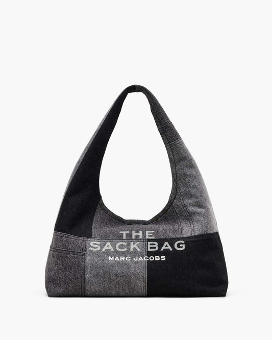 The Patchwork Denim Sack Bag Black Denim Marc Jacobs / BAGS
