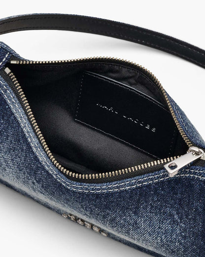 Marc Jacobs The Faded Denim Charm Shoulder Bag Faded Vintage Indigo