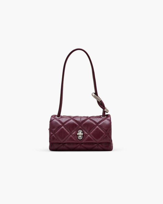 The Quilted Mini Dual Shoulder Bag Dark Plum Marc Jacobs / BAGS