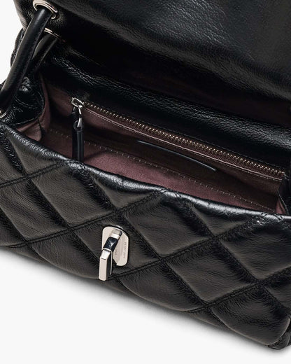 The Quilted Mini Dual Shoulder Bag Black Marc Jacobs / BAGS