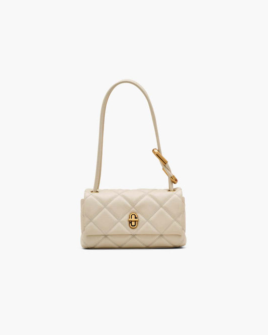 The Quilted Mini Dual Shoulder Bag Cloud White Marc Jacobs / BAGS