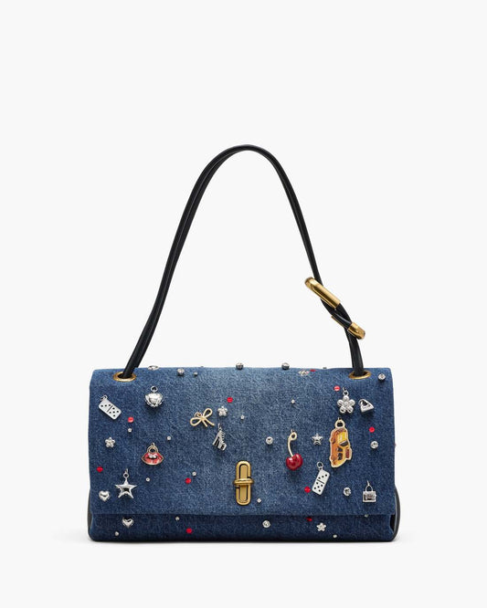 The Trinket Charm Denim Large Dual Bag Medium Wash Multi Marc Jacobs / BAGS|NEW ARRIVALS