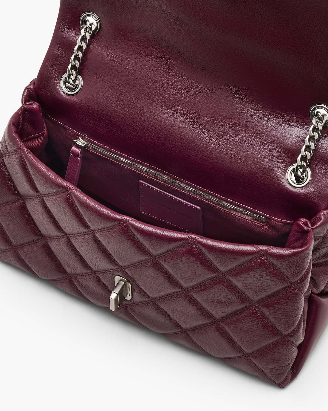 The Quilted Dual Convertible Shoulder Bag Dark Plum Marc Jacobs / BAGS
