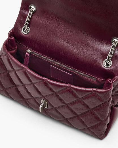 The Quilted Dual Convertible Shoulder Bag Dark Plum Marc Jacobs / BAGS