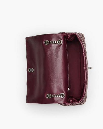 The Quilted Dual Convertible Shoulder Bag Dark Plum Marc Jacobs / BAGS