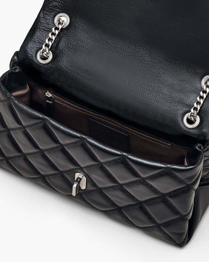 The Quilted Dual Convertible Shoulder Bag Black Marc Jacobs / BAGS