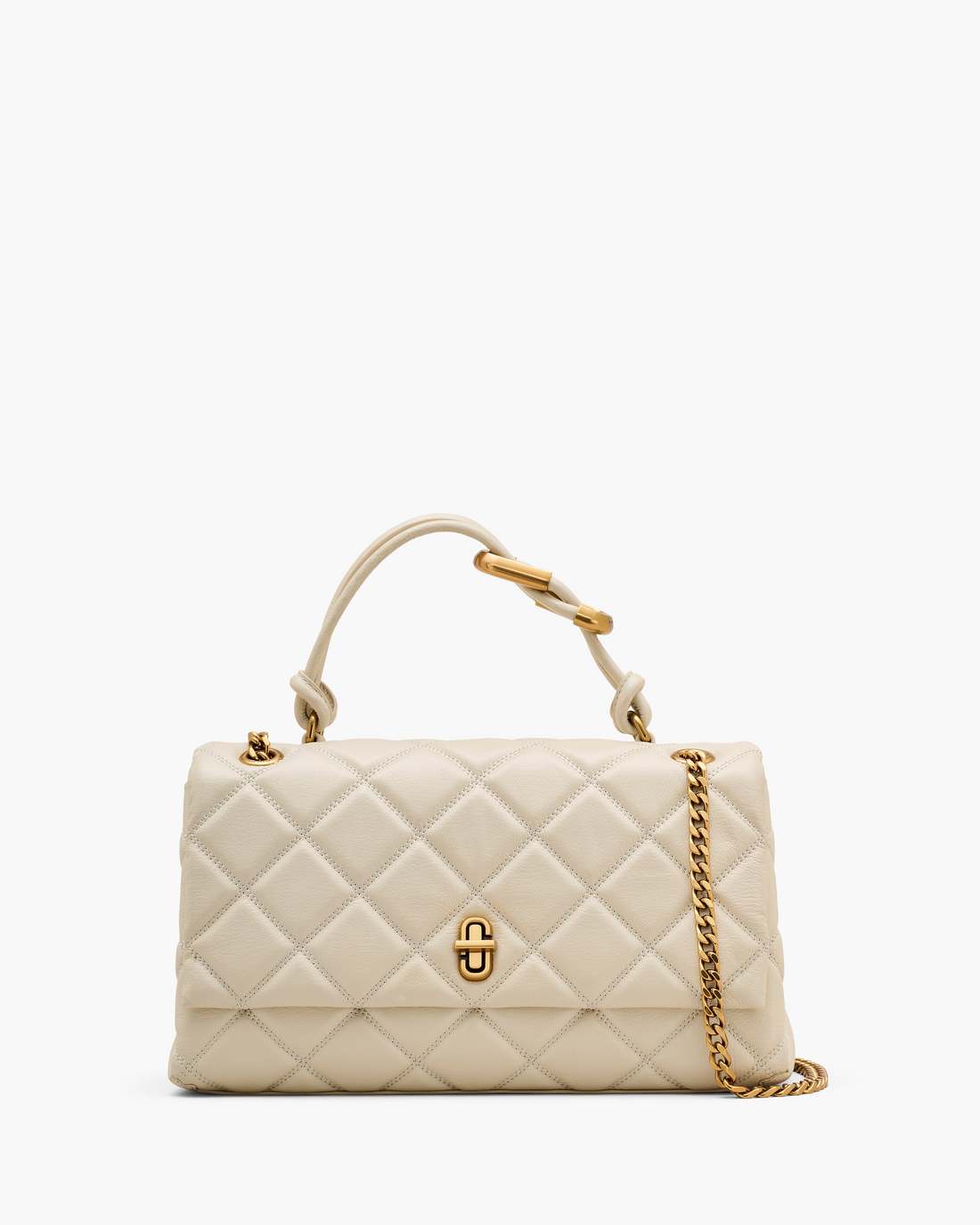 The Quilted Dual Convertible Shoulder Bag Cloud White Marc Jacobs / BAGS