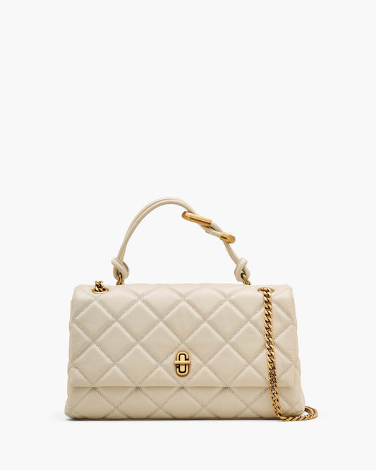 The Quilted Dual Convertible Shoulder Bag Cloud White Marc Jacobs / BAGS