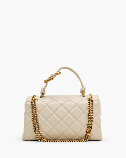 The Quilted Dual Convertible Shoulder Bag Cloud White Marc Jacobs / BAGS