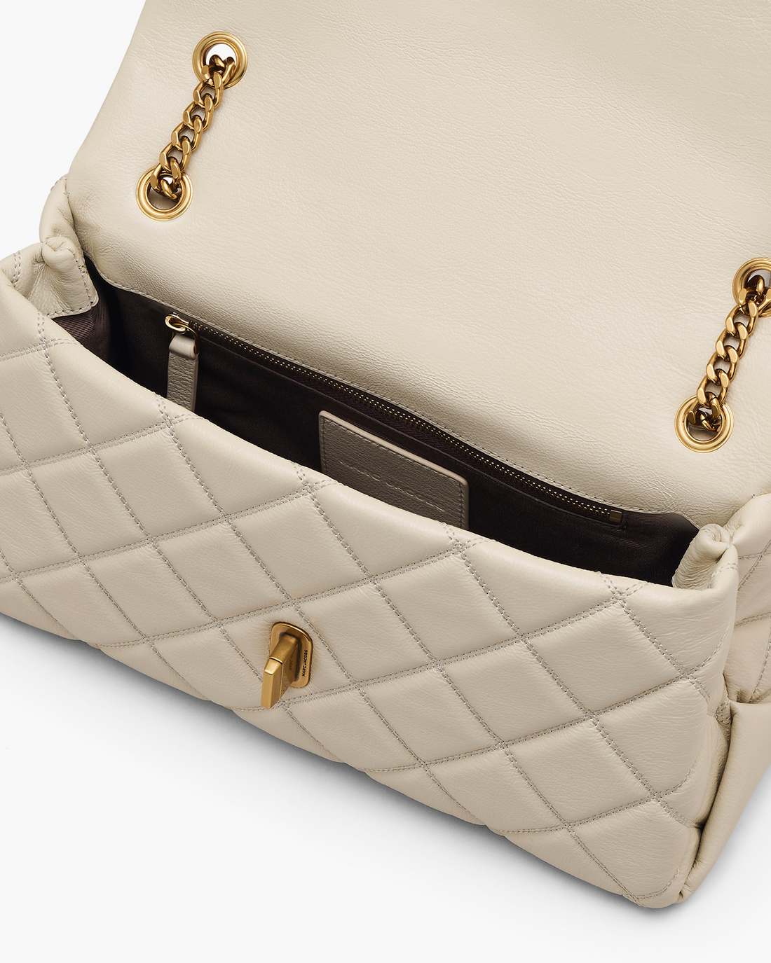 The Quilted Dual Convertible Shoulder Bag Cloud White Marc Jacobs / BAGS
