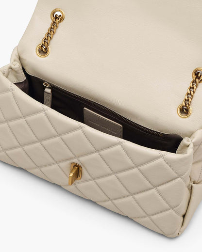 The Quilted Dual Convertible Shoulder Bag Cloud White Marc Jacobs / BAGS