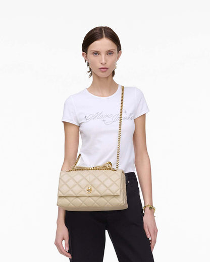 The Quilted Dual Convertible Shoulder Bag Cloud White Marc Jacobs / BAGS
