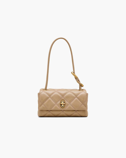 The Quilted Mini Dual Shoulder Bag Camel Marc Jacobs / BAGS