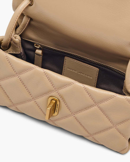 The Quilted Mini Dual Shoulder Bag Camel Marc Jacobs / BAGS