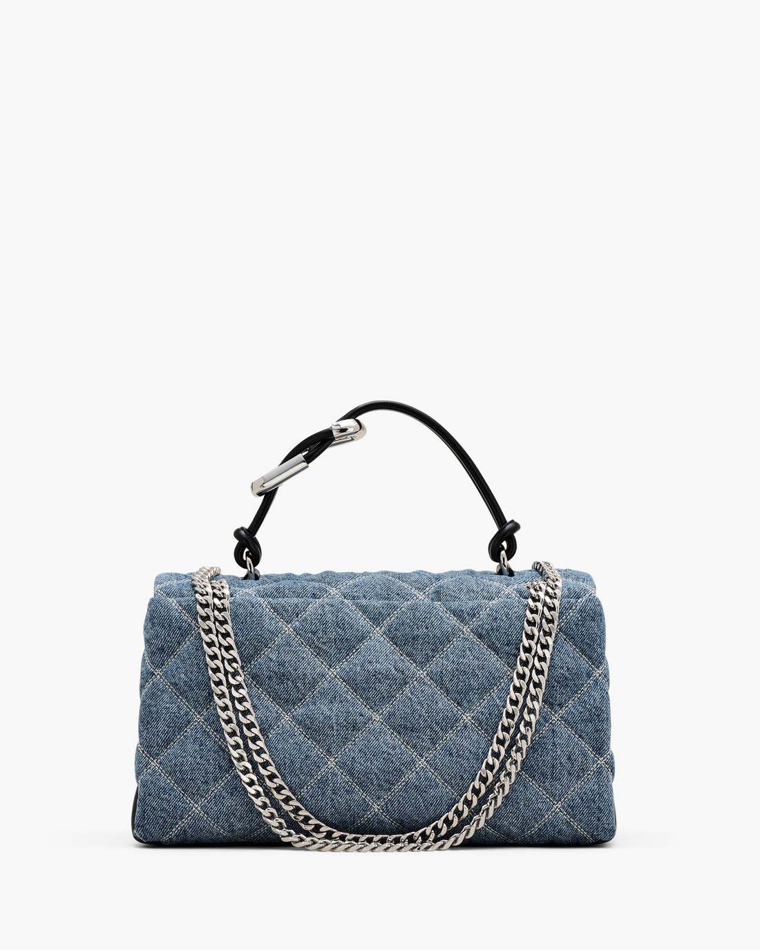 The Quilted Denim Dual Convertible Shoulder Bag Light Wash Indigo Marc Jacobs / BAGS