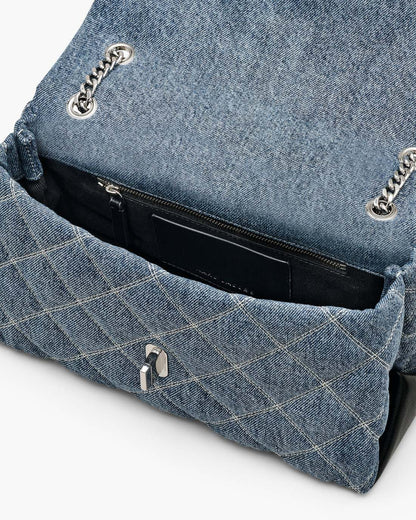 The Quilted Denim Dual Convertible Shoulder Bag Light Wash Indigo Marc Jacobs / BAGS