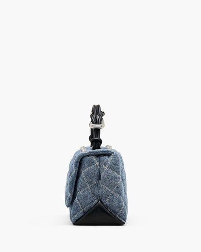 The Quilted Denim Dual Convertible Shoulder Bag Light Wash Indigo Marc Jacobs / BAGS