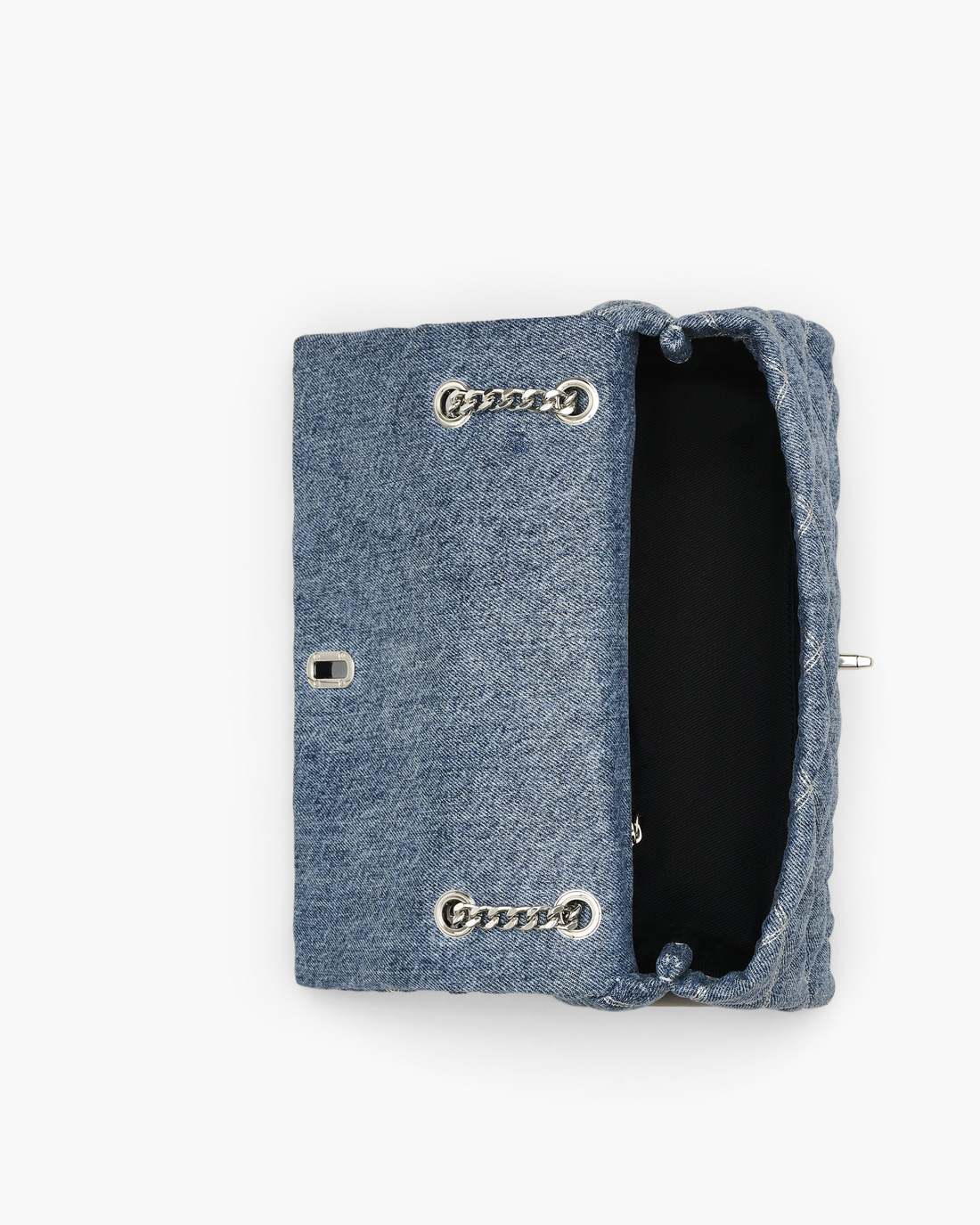 The Quilted Denim Dual Convertible Shoulder Bag Light Wash Indigo Marc Jacobs / BAGS