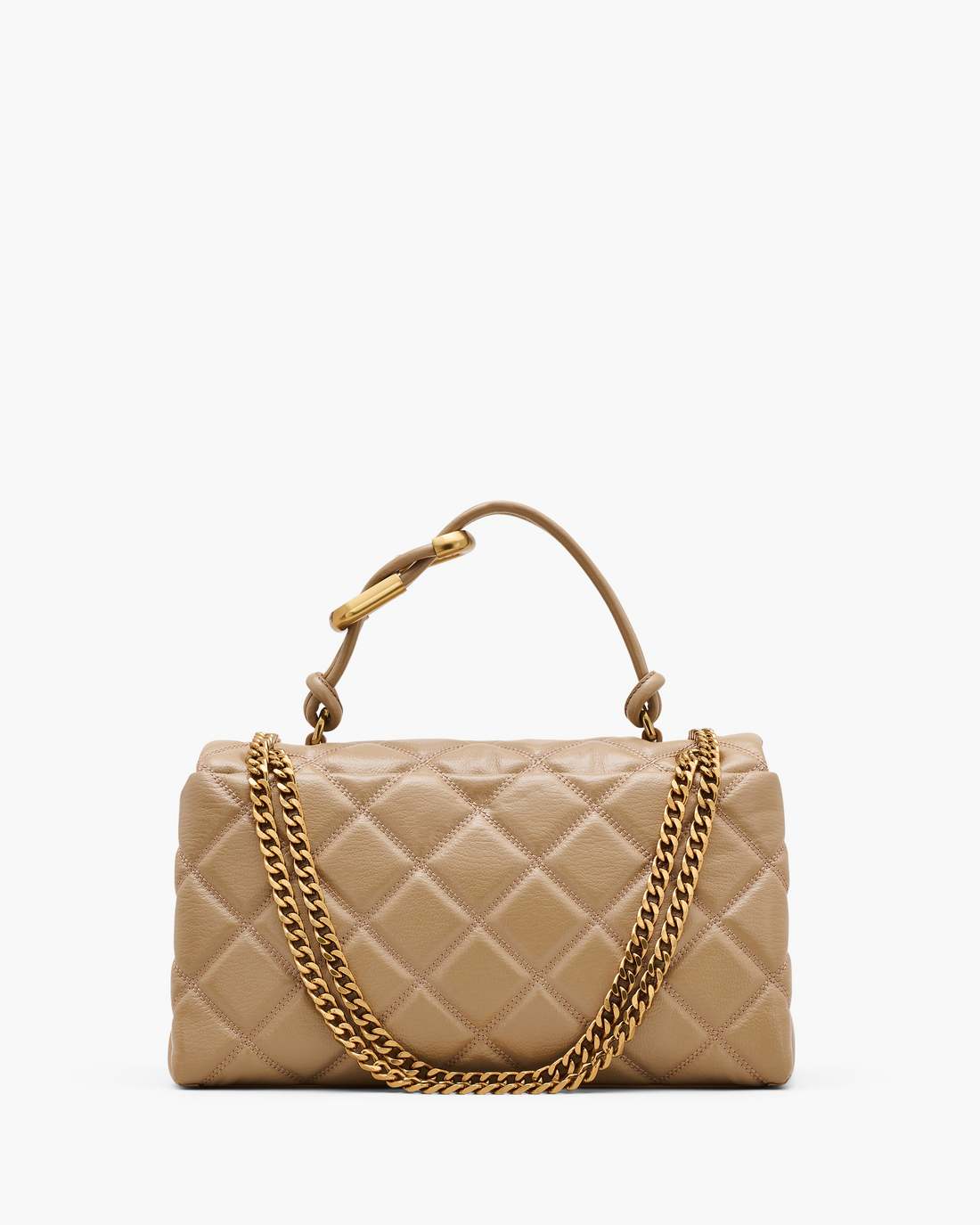 The Quilted Dual Convertible Shoulder Bag Camel Marc Jacobs / BAGS
