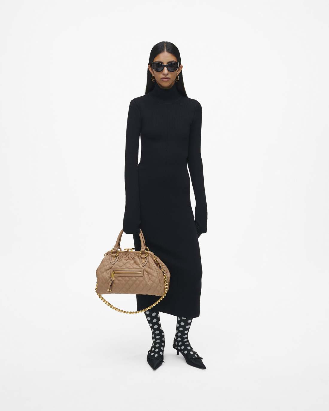 Re-Edition Quilted Leather Stam Bag Camel Marc Jacobs / BAGS