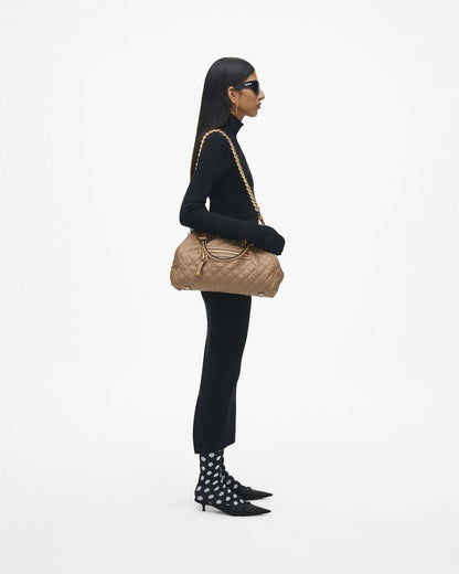 Re-Edition Quilted Leather Stam Bag Camel Marc Jacobs / BAGS