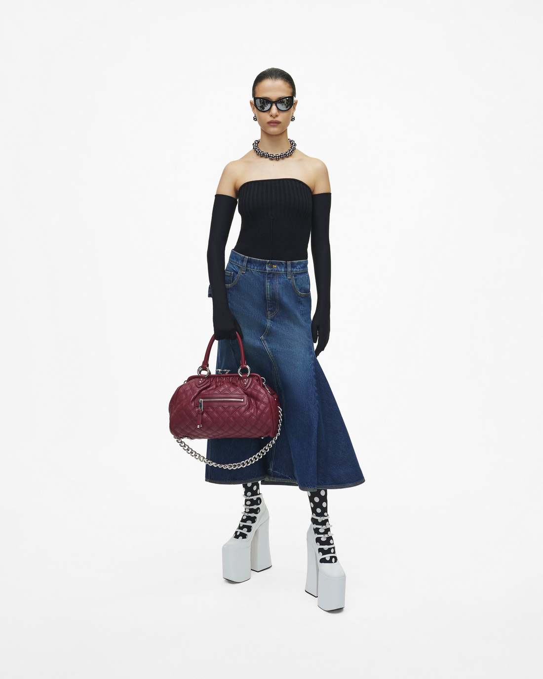 Re-Edition Quilted Leather Stam Bag Cherry Marc Jacobs / BAGS