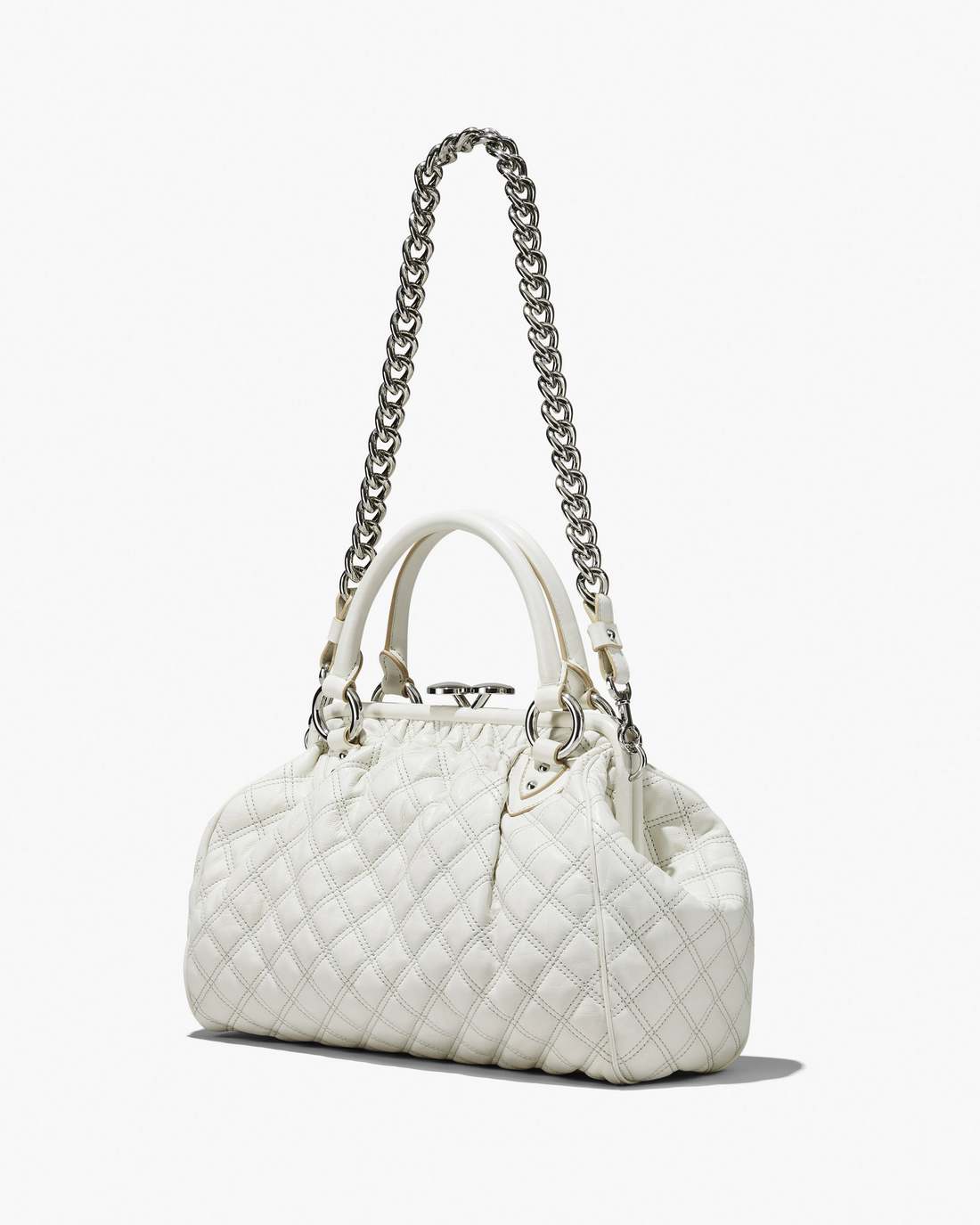 Re-Edition Quilted Leather Stam Bag Cloud White Marc Jacobs / BAGS