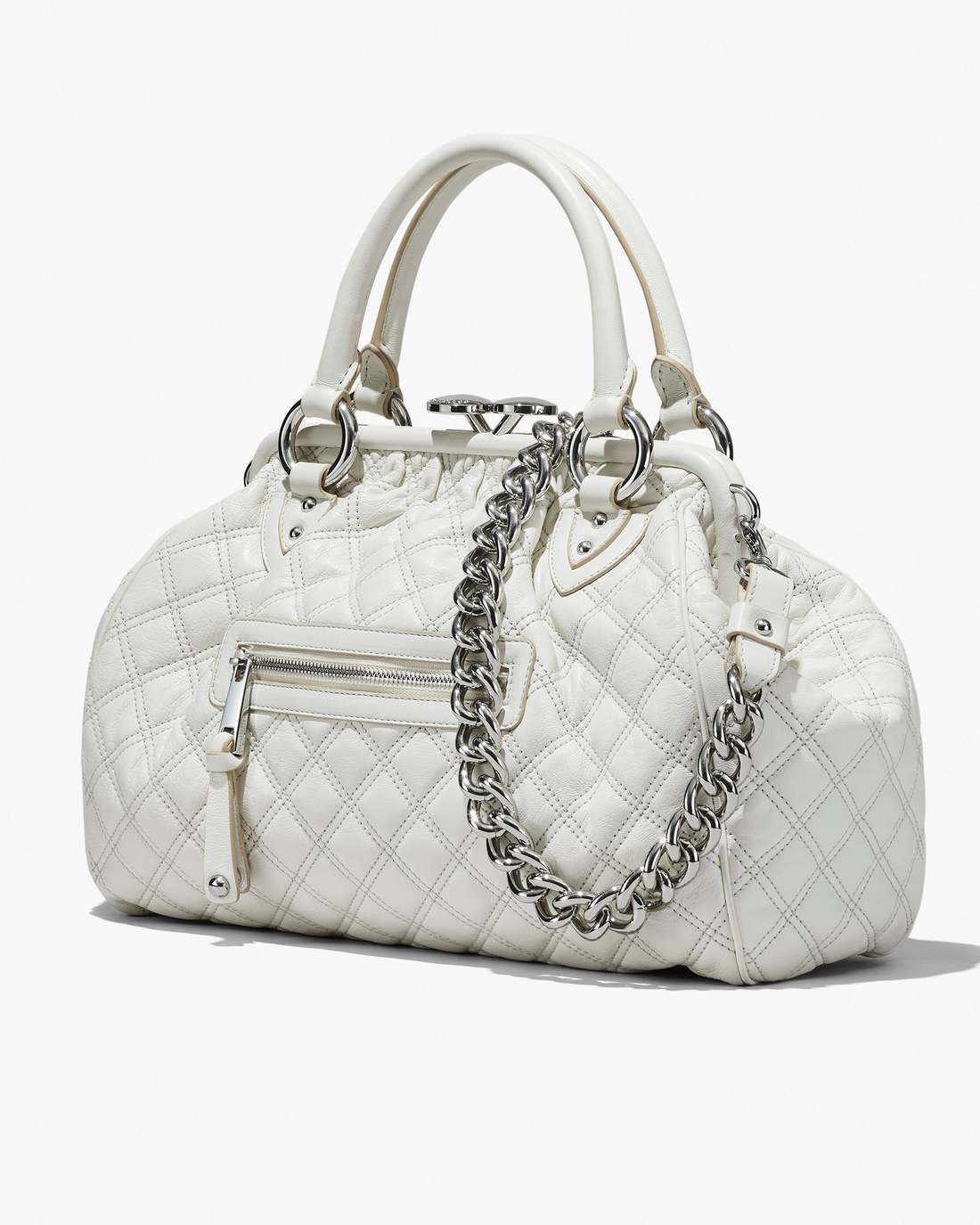 Re-Edition Quilted Leather Stam Bag Cloud White Marc Jacobs / BAGS