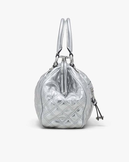 Re-Edition Quilted Metallic Leather Stam Bag Silver Marc Jacobs / BAGS