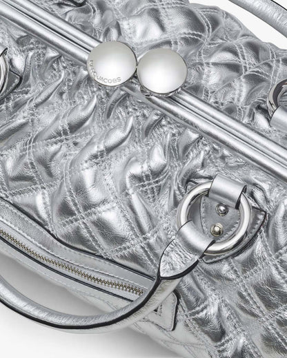 Re-Edition Quilted Metallic Leather Stam Bag Silver Marc Jacobs / BAGS