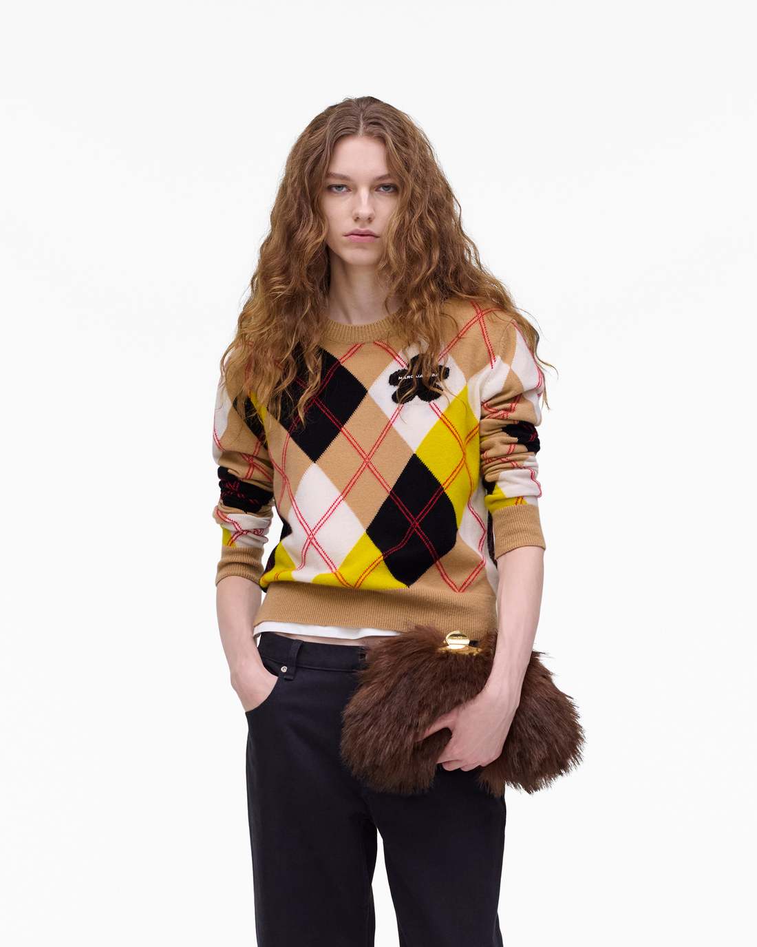 The Faux Fur Glam Small Clutch Dark Brown Marc Jacobs / BAGS|NEW ARRIVALS