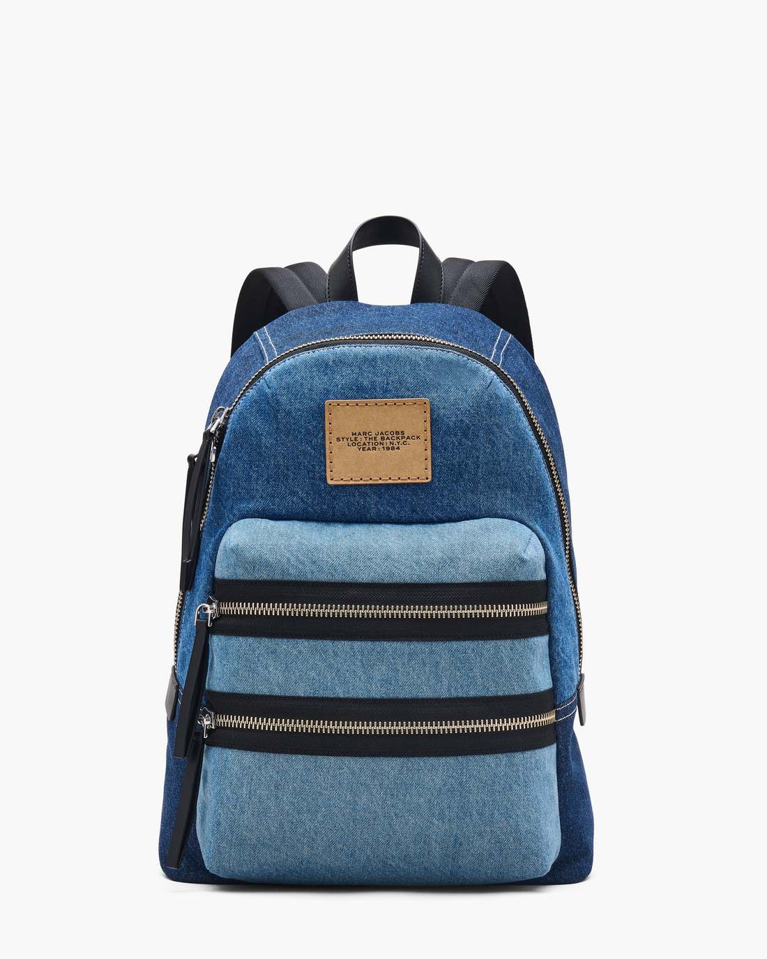 The Biker Colorblock Denim Large Backpack Indigo Multi Marc Jacobs / BAGS