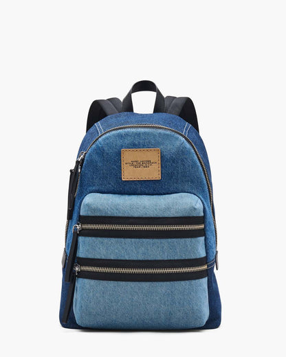The Biker Colorblock Denim Large Backpack Indigo Multi Marc Jacobs / BAGS