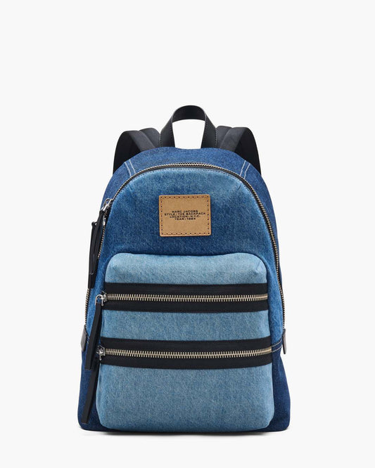 The Biker Colorblock Denim Large Backpack Indigo Multi Marc Jacobs / BAGS