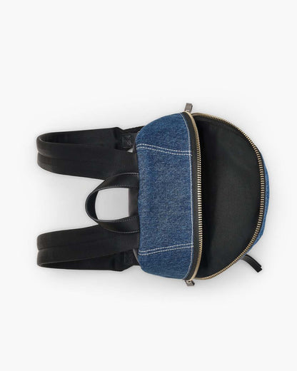 The Biker Colorblock Denim Medium Backpack Indigo Multi Marc Jacobs / BAGS