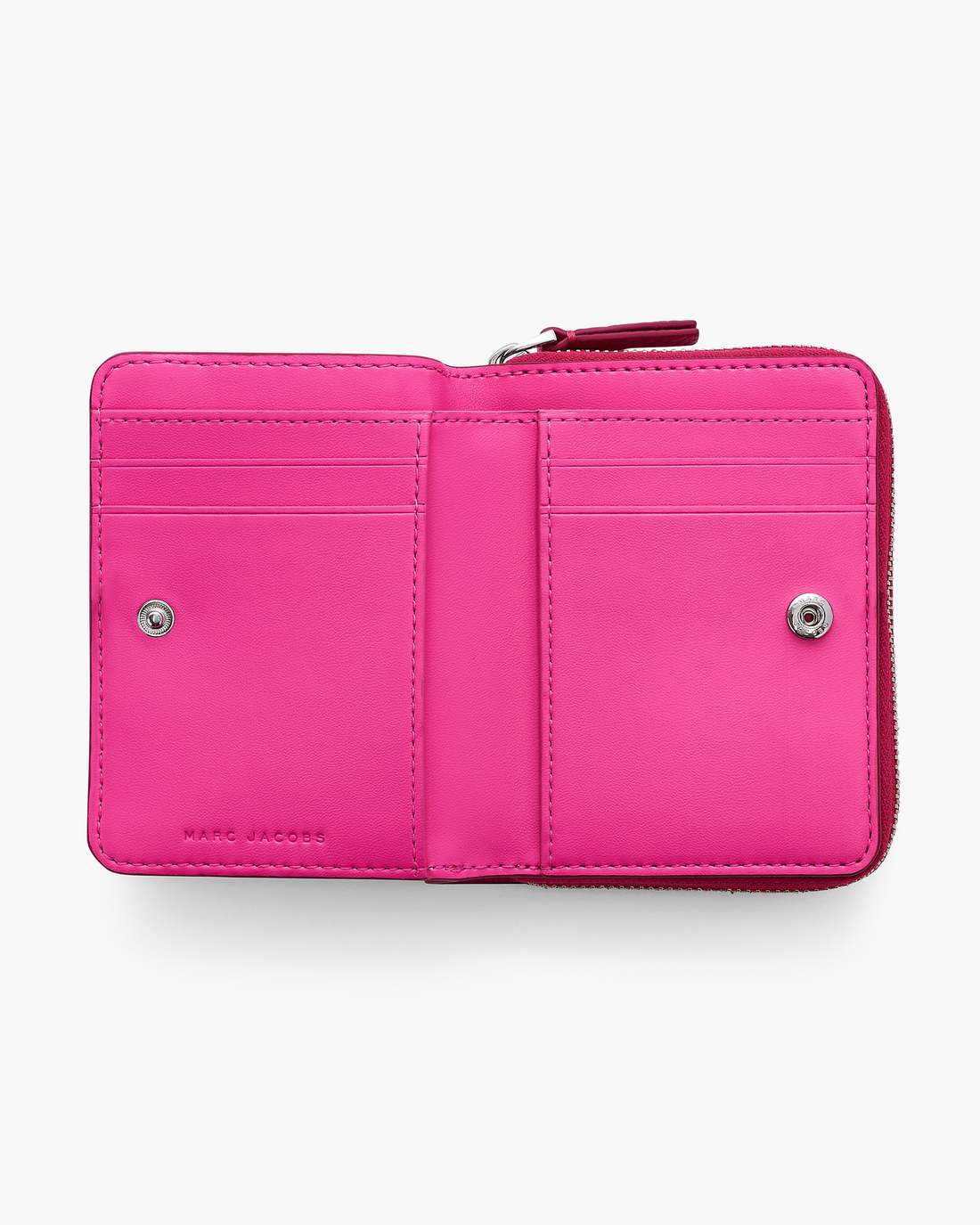 The Leather Mini Compact Wallet Raspberry Pink Marc Jacobs / WALLETS
