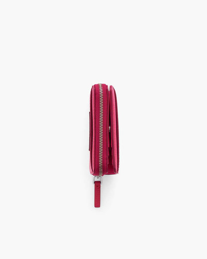 The Leather Mini Compact Wallet Raspberry Pink Marc Jacobs / WALLETS