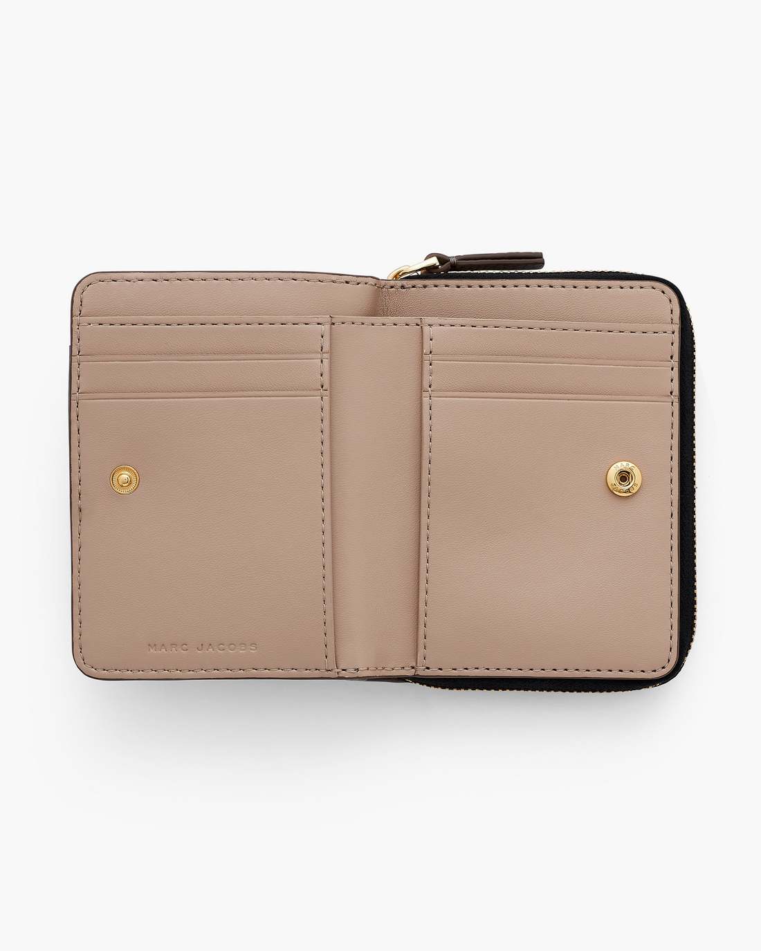 The Leather Mini Compact Wallet Cement Marc Jacobs / WALLETS