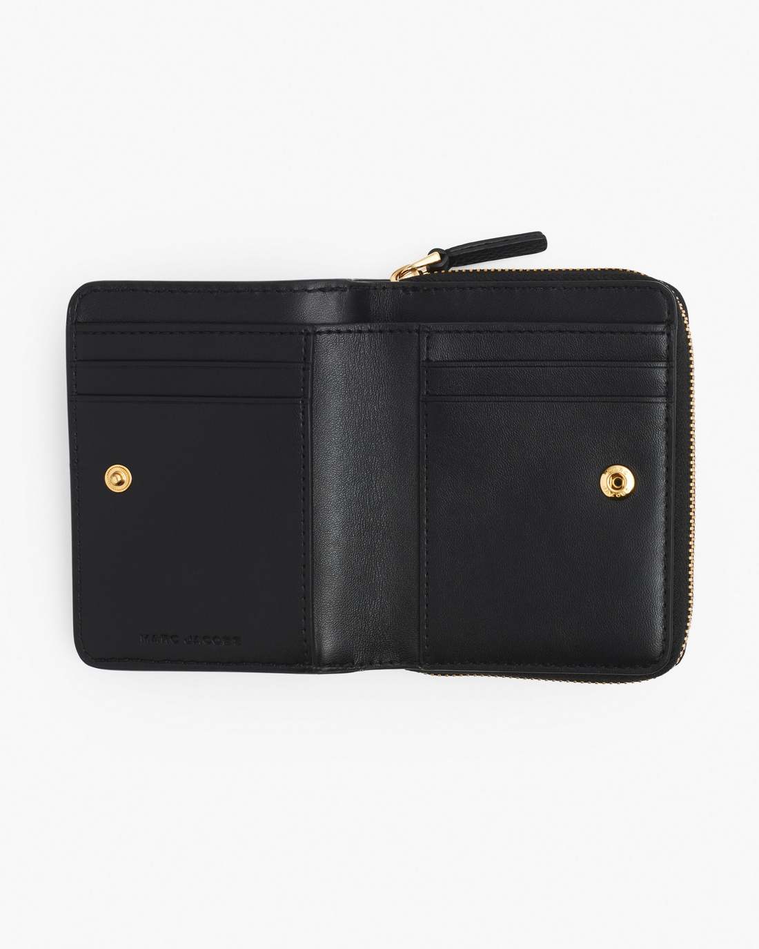The Leather Mini Compact Wallet Black Marc Jacobs / WALLETS