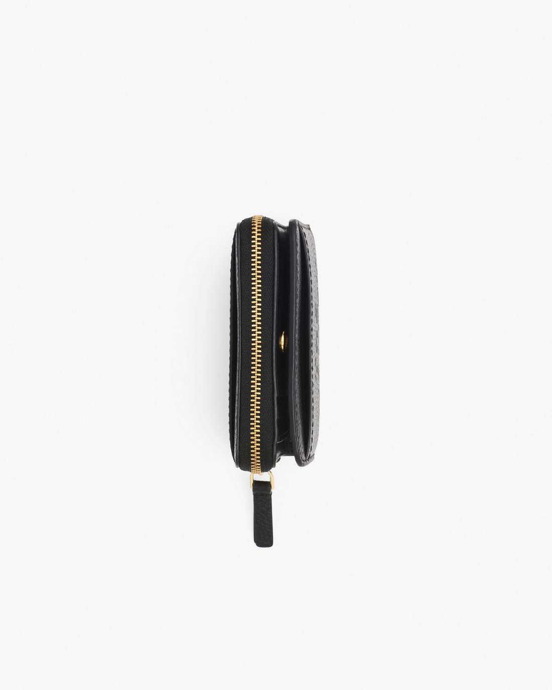 The Leather Mini Compact Wallet Black Marc Jacobs / WALLETS