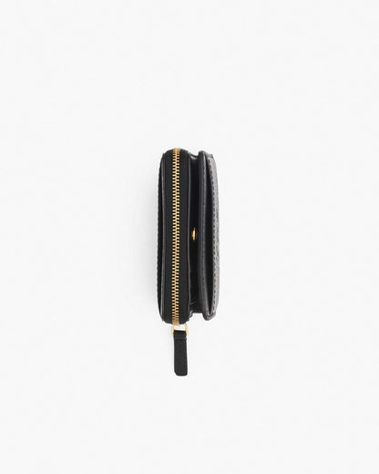 The Leather Mini Compact Wallet Black Marc Jacobs / WALLETS