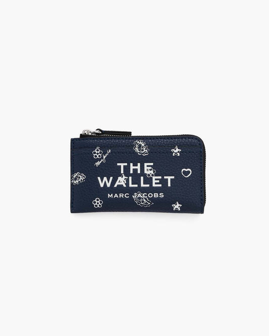 The Bandana Top Zip Multi Wallet Navy Multi Marc Jacobs / WALLETS|NEW ARRIVALS