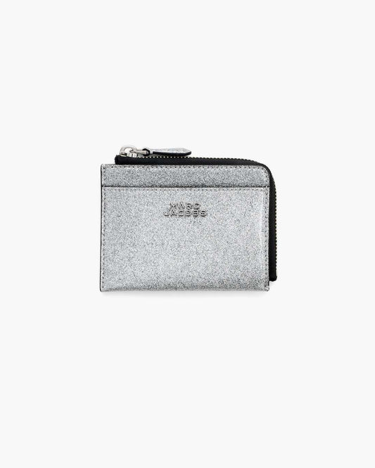 The Coated Glitter Everyday Top Zip Wallet Silver Marc Jacobs / WALLETS|NEW ARRIVALS