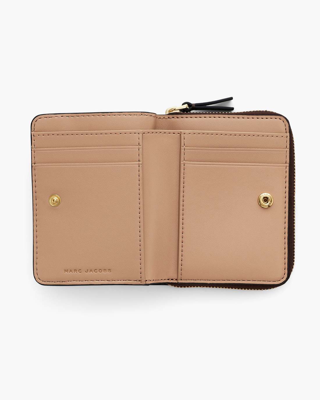 The Leather Mini Compact Wallet Ganache Marc Jacobs / WALLETS