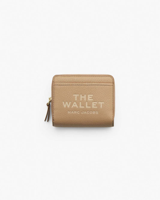 The Leather Mini Compact Wallet Camel Marc Jacobs / WALLETS